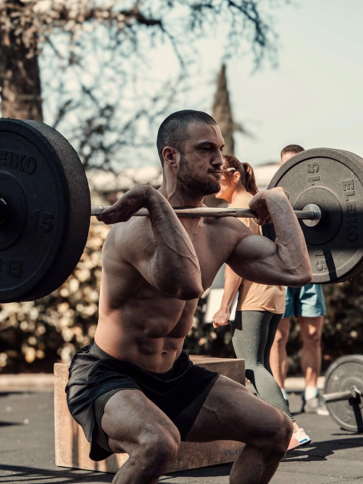 Back squat en compétition Fitness Revo