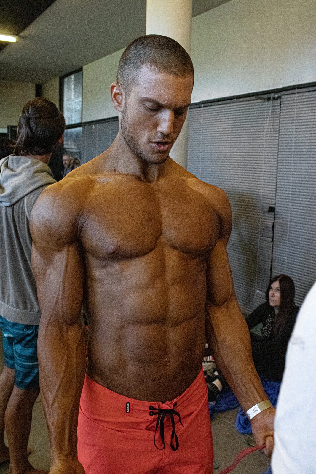 Pierre en backstage avant de monter sur scène