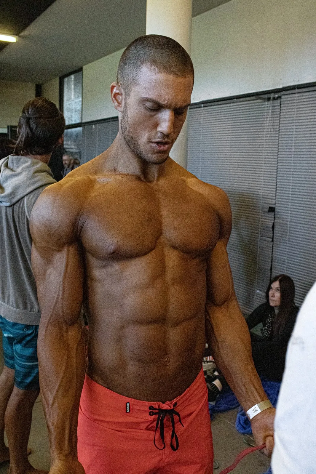 Pierre en backstage avant de monter sur scène