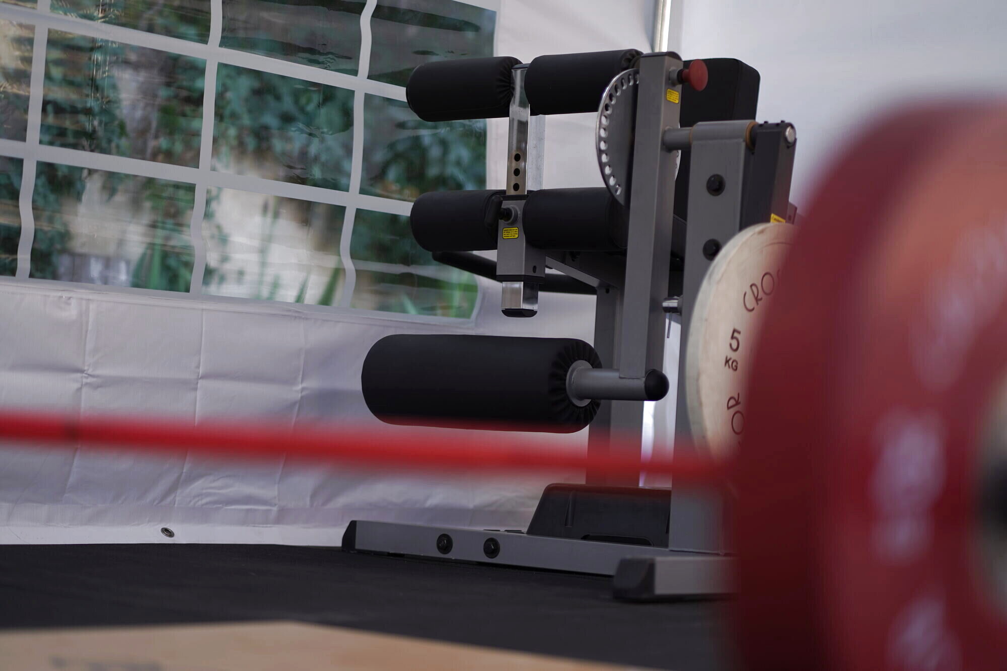 Zone de musculation intérieure du studio