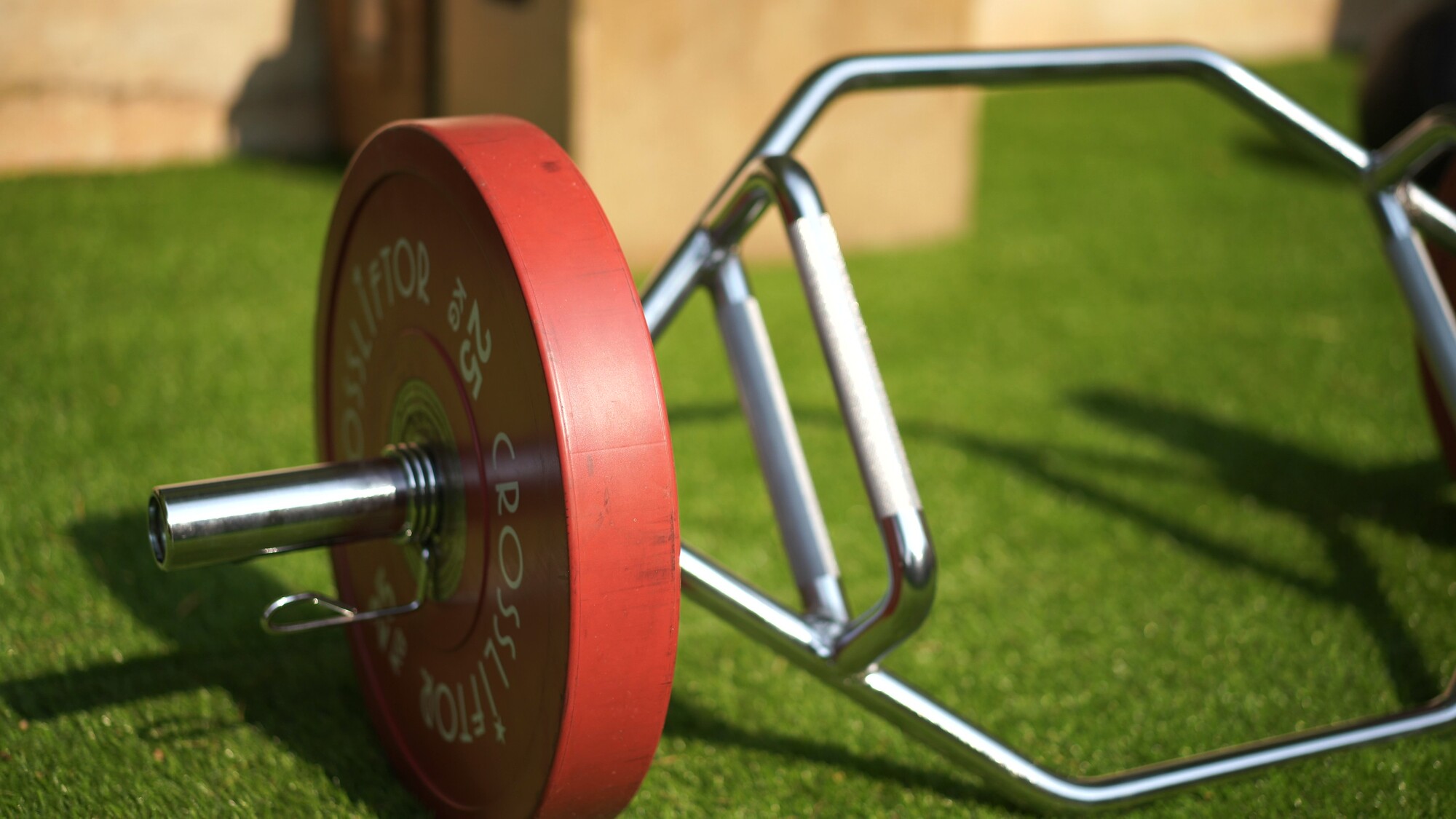 Disque de musculation dans l'espace extérieur